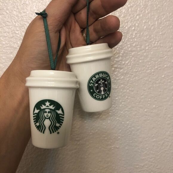 Starbucks 2016 White Green Logo Siren Ornament-2 - Picture 2 of 5